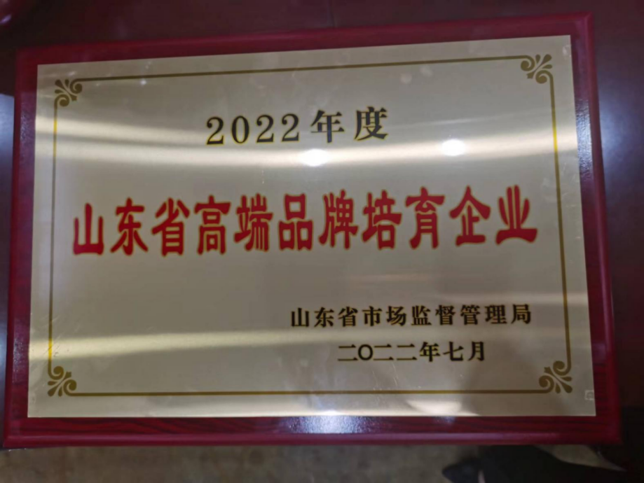 山东省高端品牌培